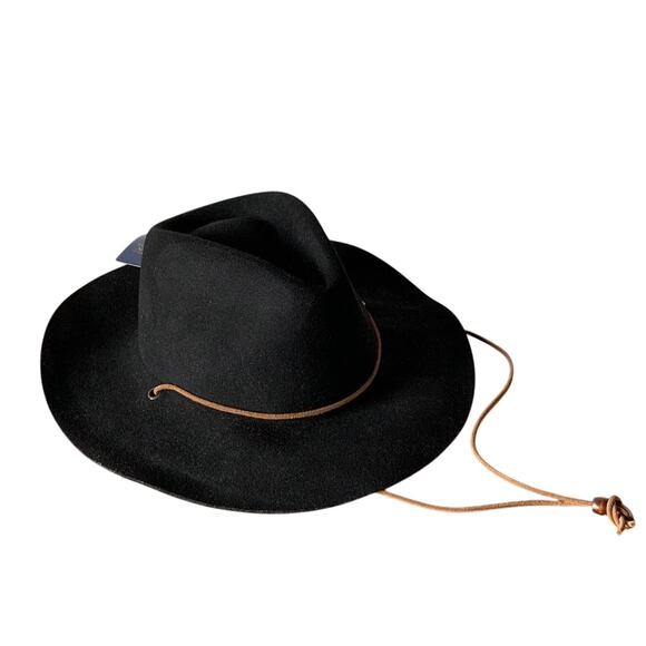 Pendleton Women's Black Wool Fedora Hat Wide Brim Western Cowboy Vintage OS9-16 - Picture 1 of 7